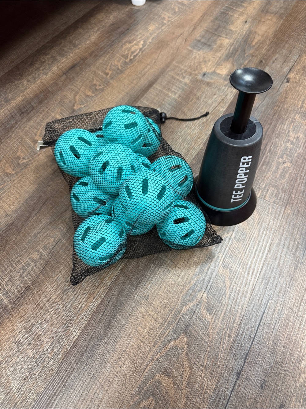 Ball Launcher with Teal Practice Balls
